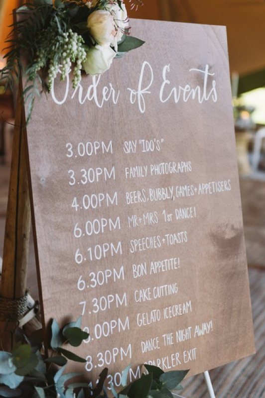 Wedding signage